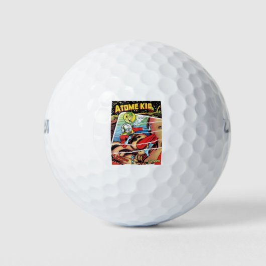Monster - Scifi - Astronaut - Retro France Hoesje Golfballen (Voorkant)
