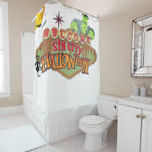 Monster Sin City Halloween Douchegordijn (In situ)