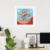 Monster Skater Poster (Thuiskantoor)