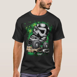 Monster Skull body grappige varkenscadeaus T-shirt