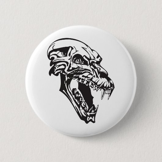Monster Skull Ronde Button 5,7 Cm (Voorkant)
