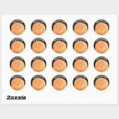Monster Snoep Happy Halloween Ronde Sticker (Vel)