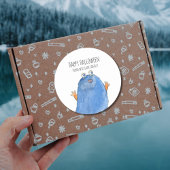 Monster Snoep Happy Halloween Ronde Sticker