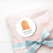 Monster Snoep Happy Halloween Ronde Sticker