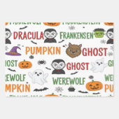 Monster Snoep Parade Halloween Gift Inpakpapier Vel (Voorkant 2)