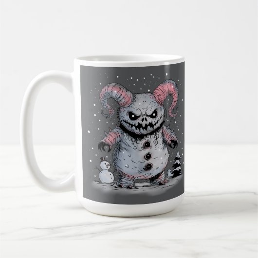 Monster Snowman Koffiemok (Links)