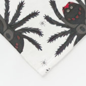 Monster Spiders Fleece Deken (Hoek)