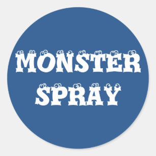 "Monster Spray"-stickers Ronde Sticker