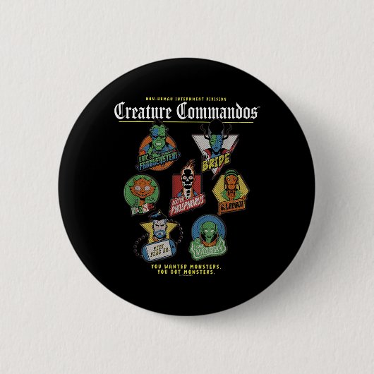 Monster Squad Badges Ontwerp Ronde Button 5,7 Cm (Voorkant)