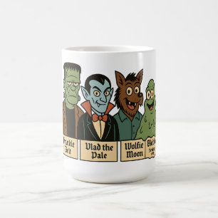 Monster Squad Frankie Vlad Wolfie Blobbo Cartoon Magische Mok