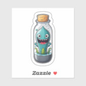 Monster Squid In Een Jar Sticker (Vel)