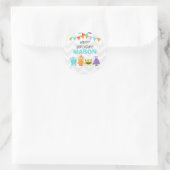 Monster Sticker Cupcake Topper Envelope Seal (Tas)