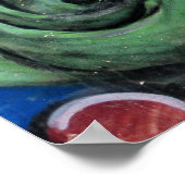 Monster Street Art van Las Palmas Poster (Hoek)