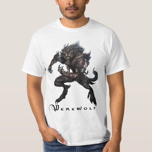 Monster T-shirt - Werewolf (Voorkant)