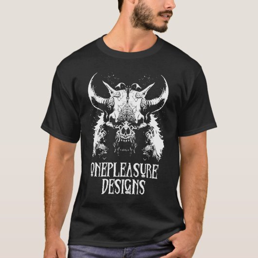 Monster Taurus Creepy Zombie Horror T-shirt (Voorkant)