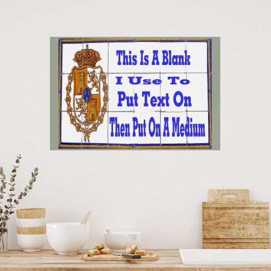 Monster Tegel Art Wall Poster (Keuken)