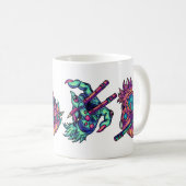 Monster Tekenende Handen Koffiemok (Voorkant rechts)