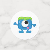 Monster thema feestje voor kleine meisjes confetti (Kleine voorkant)