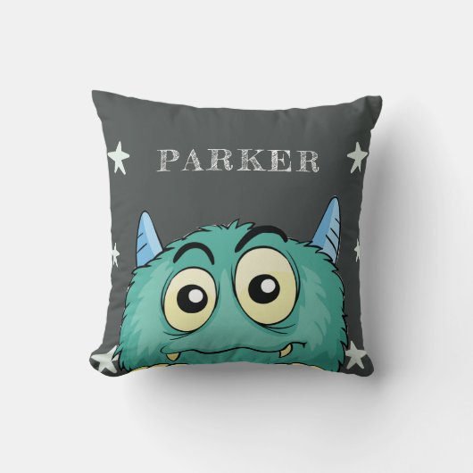 Monster Thema Jongen Kussen (Voorkant)