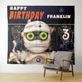 Monster Thema Kids Verjaardag Achtergrond Wandkleed (In Situ (horizontaal))