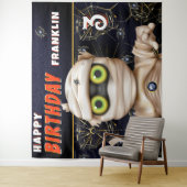 Monster Thema Kids Verjaardag Achtergrond Wandkleed (In situ)