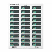 Monster thema verjaardag etiket (Full Sheet)