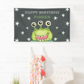 Monster thema verjaardag spandoek (Insitu)
