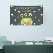 Monster thema verjaardag spandoek (Beurs)