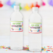 Monster Thema Verjaardagsfeest Waterfles Etiket