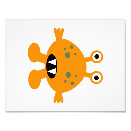 Monster Theme Baby Boy Room Print (4 van 4) Foto Afdruk (Voorkant)