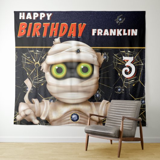 Monster Theme Kinderen - Achtergrond Wandkleed (In Situ (horizontaal))