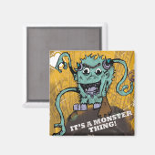Monster Thing Magnet (Voorkant / Achterkant)