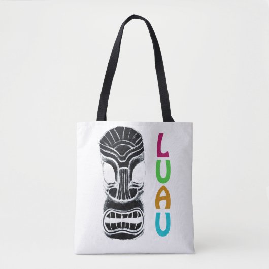Monster Tiki Head Luau Tote Bag (Voorkant)