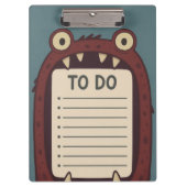 Monster To Do  Klembord (Voorkant)