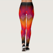 Monster Trainer Fire Red/Black Leggings (Achterkant)