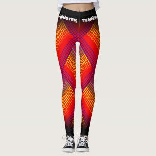 Monster Trainer Fire Red/Black Leggings