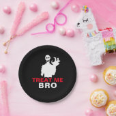 Monster Treat me Bro grappige Halloween aanpasbaar Papieren Bordje (Feest)