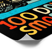 Monster Truck 100 dagen van de school kleuterschoo Poster (Hoek)