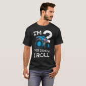 Monster Truck 2e Happy Birthday Boy 2 Year Old Ca T-shirt (Voorkant volledig)