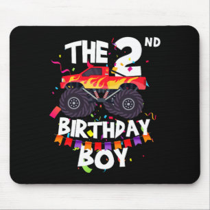 Monster Truck 2e verjaardag jongen grappig 2 jaar Muismat