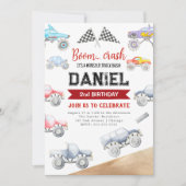 Monster Truck 2e verjaardag uitnodiging (Voorkant)