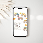 Monster Truck 2e verjaardag Uitnodiging | Vrachtwa