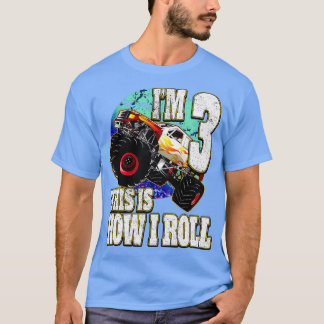 Monster Truck 3 jaar oud T-shirt