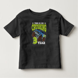 Monster Truck 3rd Birthday Kinder Shirts