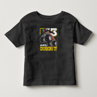 Monster Truck 3rd Birthday Kinder Shirts