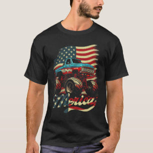  Monster Truck 4 juli Amerikaanse vlag PA T-shirt