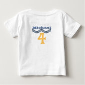 Monster Truck 4th Birthday Shirt Personalized (Achterkant)