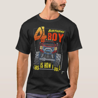 Monster Truck 4th Truck artikel meditatie T-shirt