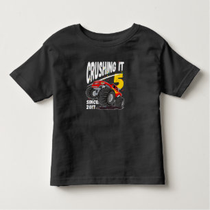 Monster Truck 5th Birthday Kinder Shirts