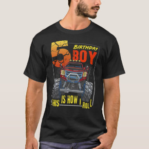 Monster Truck 5th Birthday Truck Birthday biseksue T-shirt